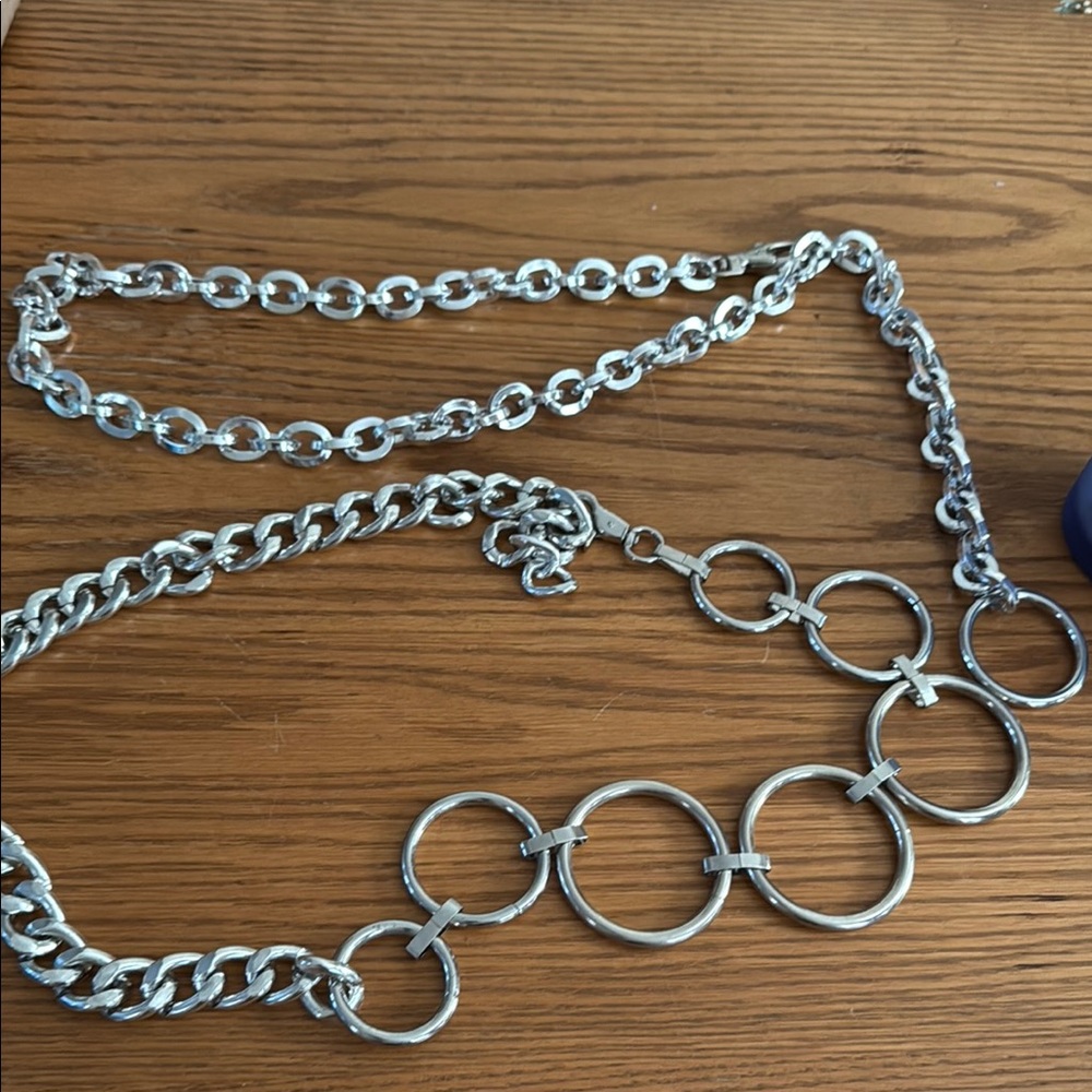 Scarlett’s Addiction Silver Chain Belts (O/S)